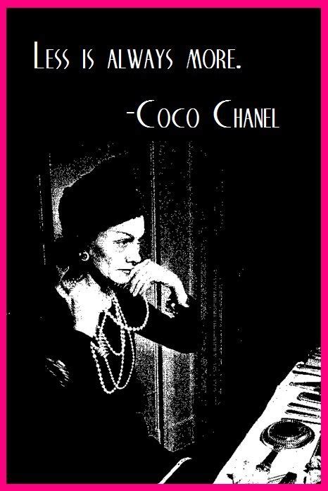 less is more coco chanel|coco chanel quotes true.